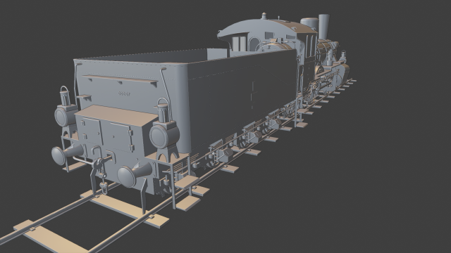 lokomotywa od 2 3D 打印模型 .c4d .max .obj .3ds .fbx .stl .blend 