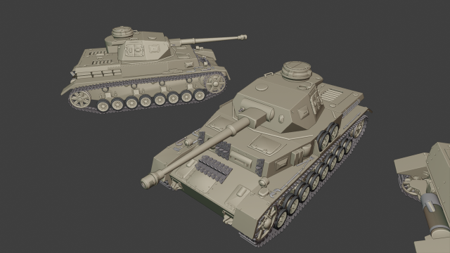 panzer iv 29 04 20 tanks 3D Baskı Modeli .c4d .max .obj .3ds .fbx .stl .blend 
