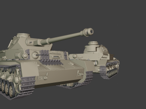panzer iv 29 04 20 tanks 3D Baskı Modeli
