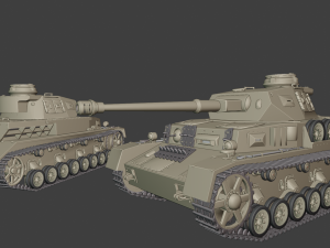 panzer iv 29 04 20 tanks 3D Baskı Modeli