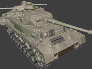 panzer iv 29 04 20 tanks 3D Baskı Modeli