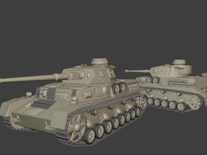 panzer iv 29 04 20 tanks 3D Baskı Modeli