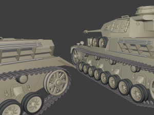 panzer iv 29 04 20 tanks 3D Baskı Modeli