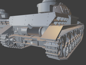 panzer iv 29 04 20 tanks 3D Baskı Modeli