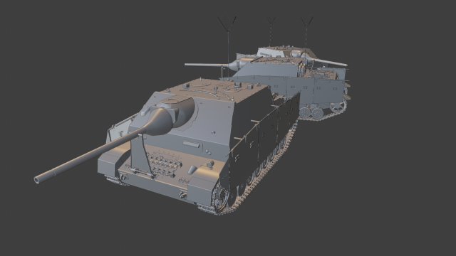 panzer iv 70a tanks 3D Print Model .c4d .max .obj .3ds .fbx .stl .blend 