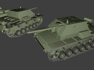 su 76 tanks Model Cetak 3D