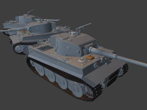 pzkpfw 6 harimau 29 04 20tank Model Cetak 3D