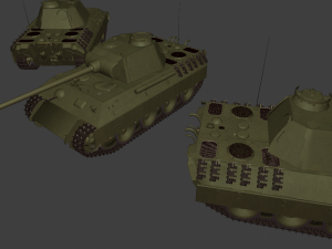 pantera ausf a tanks 3D प्रिंट मॉडल