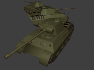 pantera ausf a tanks 3D प्रिंट मॉडल