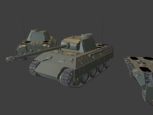 pantera ausf a tanks 3D प्रिंट मॉडल