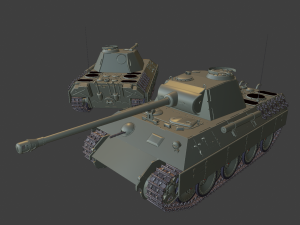 pantera ausf a tanks 3D प्रिंट मॉडल