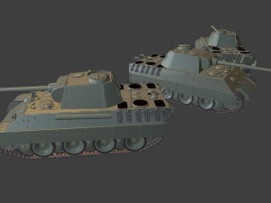 pantera ausf a tanks 3D प्रिंट मॉडल
