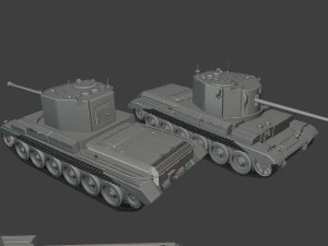 tangki a30 tank Model Cetak 3D