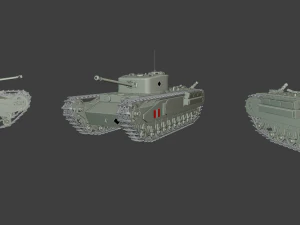tank gereja Model Cetak 3D