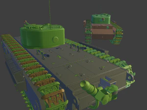 churchill tanks 3D Print Model