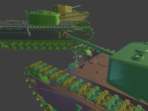churchill tanks 3Dプリントモデル