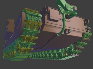 churchill tanks 3Dプリントモデル