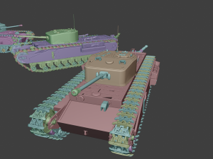 churchill tanks 3Dプリントモデル