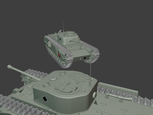 churchill tanks 3Dプリントモデル
