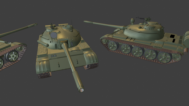 t 55 tanks 3D Druckmodell .c4d .max .obj .3ds .fbx .stl .blend 
