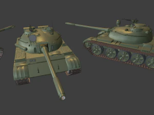 t 55 tank Model Cetak 3D