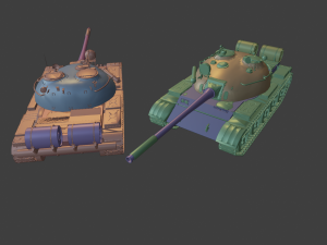 t 55 tanks 3D Druckmodell