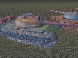 t 55 tanks 3D Druckmodell