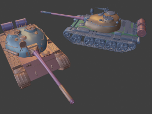 t 55 tanks 3D Druckmodell