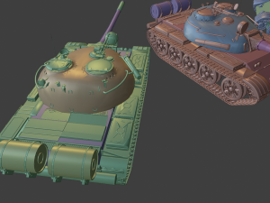 t 55 tanks 3D Druckmodell