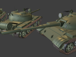 t 55 tanks 3D Druckmodell