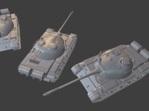 t 55 tanks 3D Druckmodell