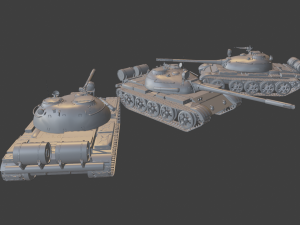 t 55 tanks 3D Druckmodell