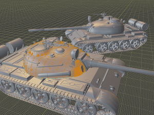 t 55 tanks 3D Druckmodell