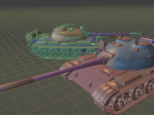 t 55 tanks 3D Druckmodell