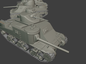 m3 lee tanks 3D प्रिंट मॉडल