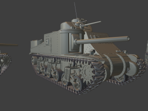 m3 lee tanks 3D प्रिंट मॉडल