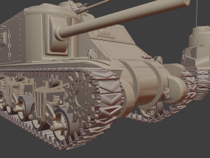 m3 lee tanks 3D प्रिंट मॉडल