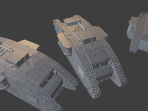 mark v tanks 3D Print Model