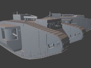 mark v tanks 3D Print Model
