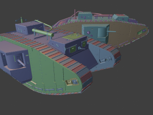 mark v tanks 3D Print Model