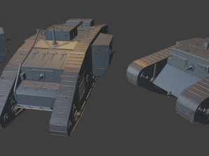 mark v tanks 3D Print Model
