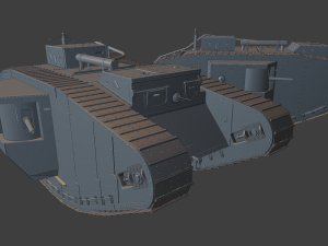 mark v tanks 3D Print Model