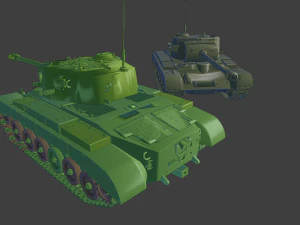 m26 pershing tanks 3D Print Model
