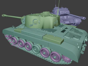 m26 pershing tanks 3D Print Model