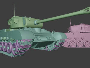 m26 pershing tanks 3D Print Model