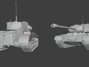 m26 pershing tanks 3D Print Model