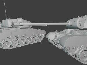 m26 pershing tanks Modello di stampa 3D