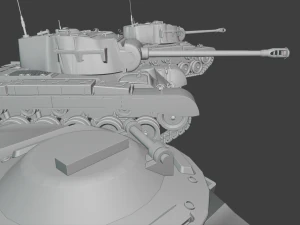 m26 pershing tanks 3D Print Model