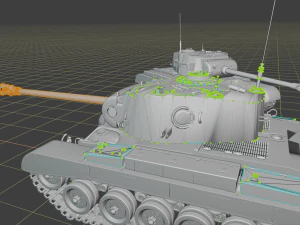 m26 pershing tanks 3D Print Model