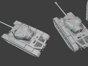 m26 pershing tanks Modello di stampa 3D